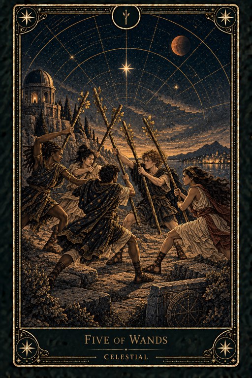 Five of Wands